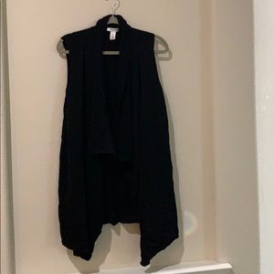 White House Black Market sleeveless long cardigan